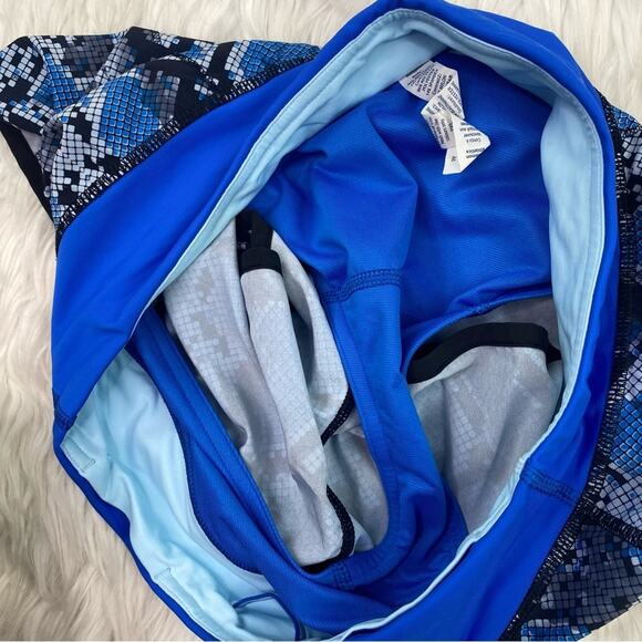 Lululemon Speed Short Mini Ziggy Snake Caspian Blue Pipe Dream Size 6 - Picture 10 of 10